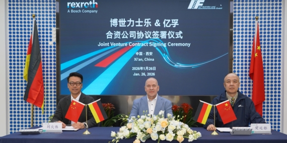 Bosch Rexroth Çin’de Off-Highway Aktüatörlerde Ortaklığa İmza Attı
